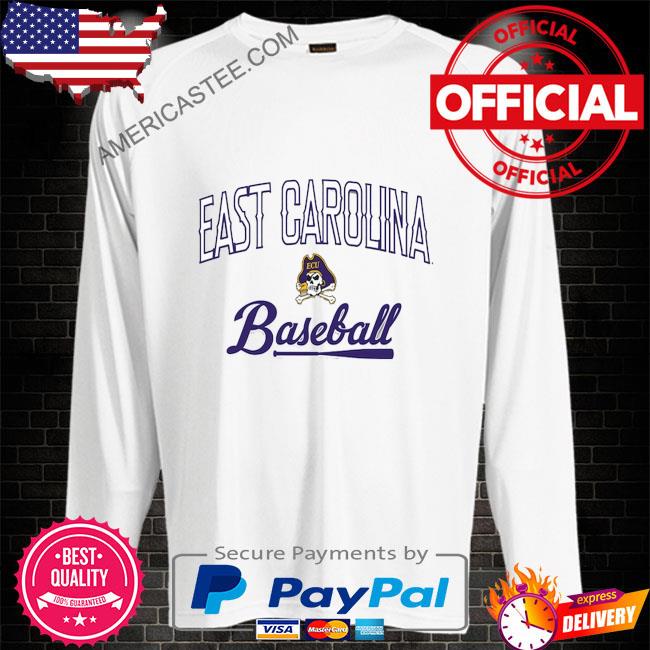 Gry east Carolina pirates sp cutoff man script baseball shirt