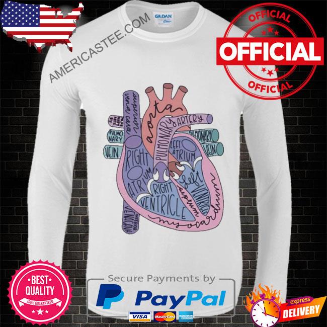Heart Anatomy Gift For Nurse Student T-shirt