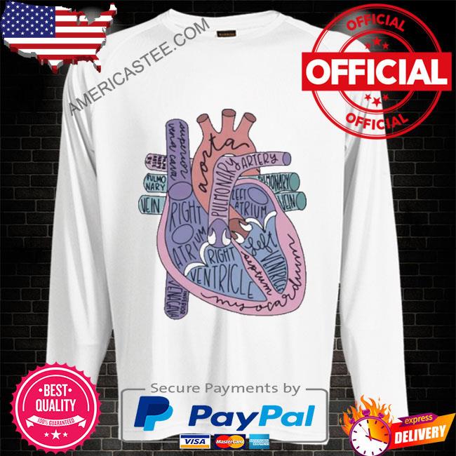 Heart Anatomy Gift For Nurse Student T-shirt