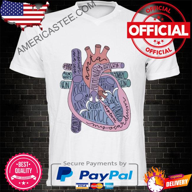 Heart Anatomy Gift For Nurse Student T-shirt