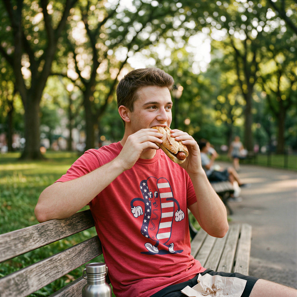Fourth Of July Hotdog Men's T Shirt