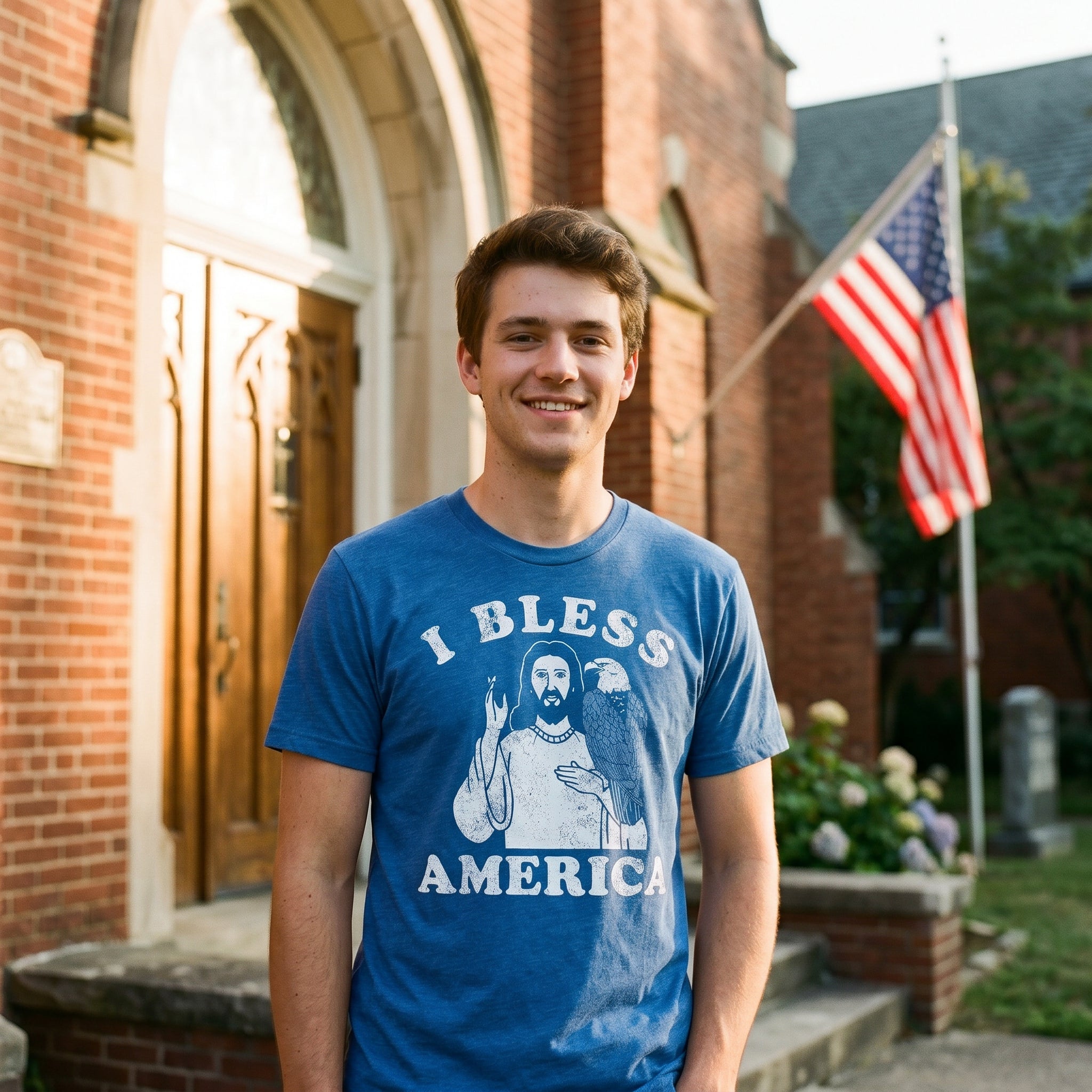 I Bless America Men's T Shirt