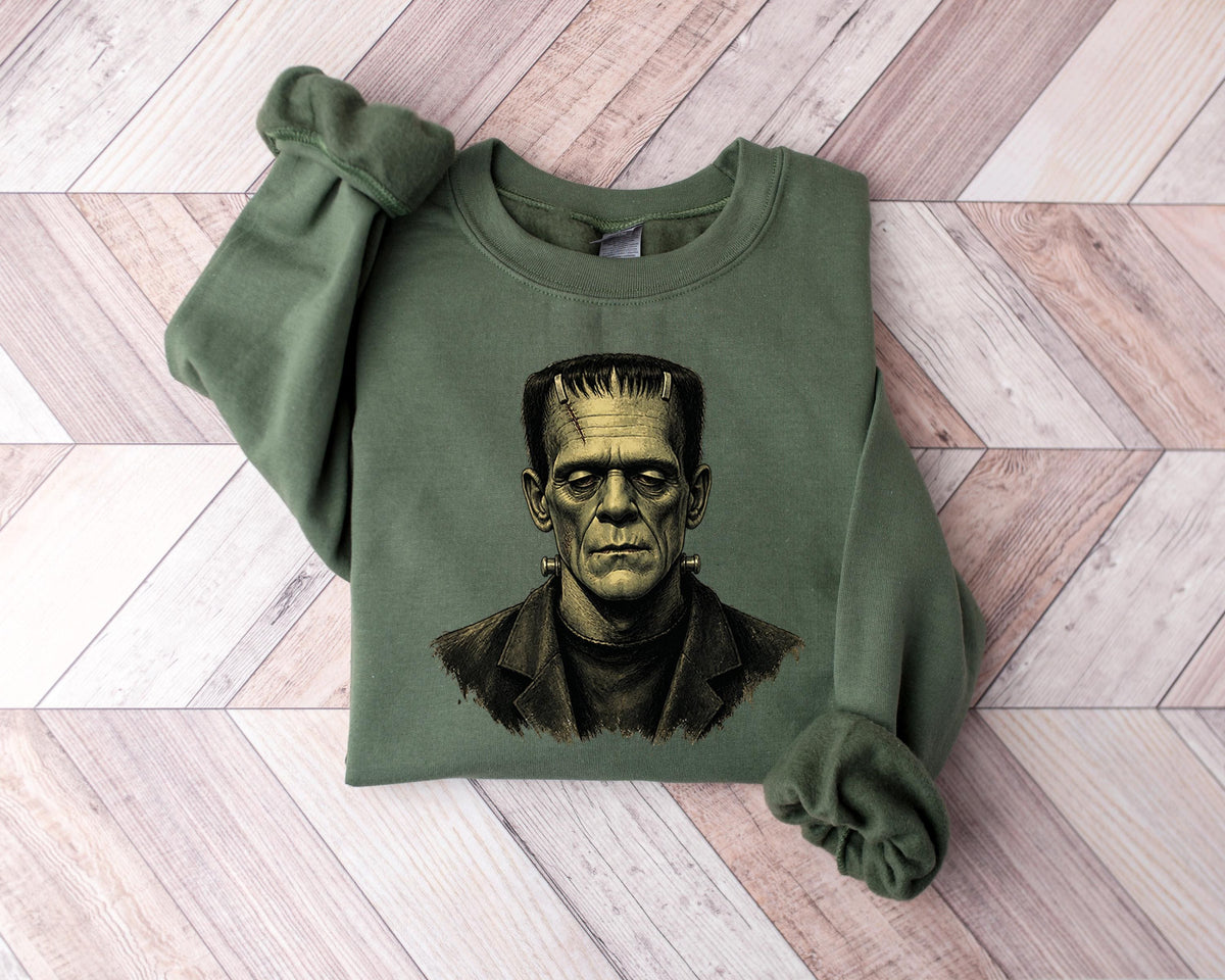 Frankenstein Retro Halloween Horror Movie Spooky Season Vintage Monster (1)
