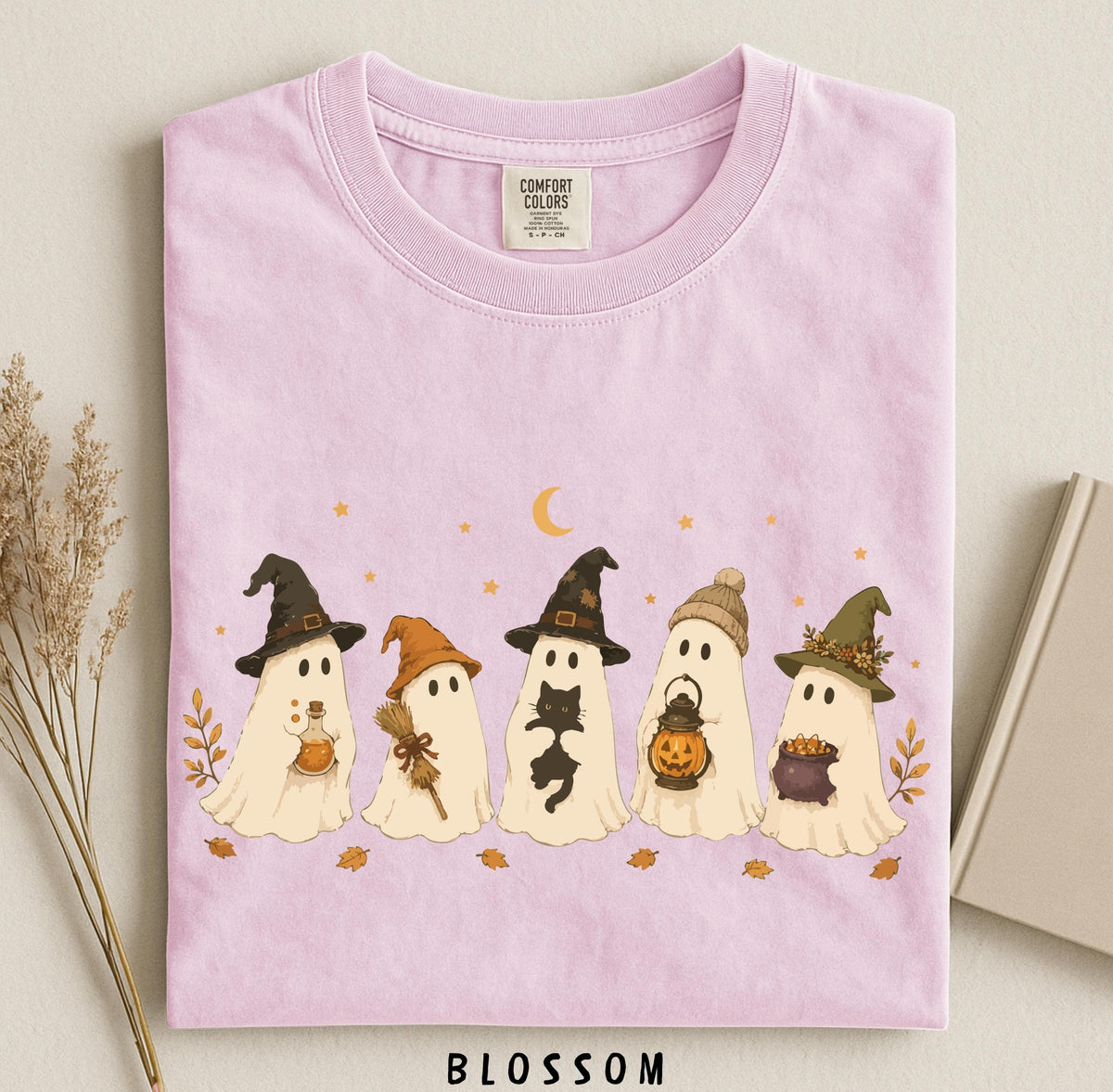 Halloween Ghosts Fall Tees Comfort Colors Autumn Unisex T-shirt, Sweatshirt, Hoodie (5)