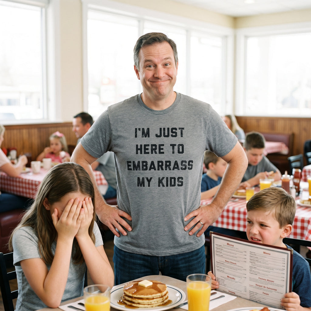 I'm Just Here To Embarrass My Kids Men's T Shirt
