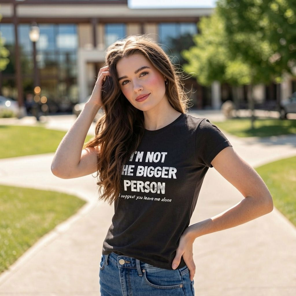 Im Not The Bigger Person Women's T Shirt