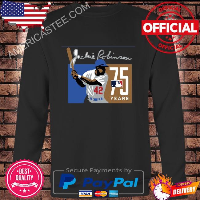 Jackie robinson los angeles baseball 75 years shirt