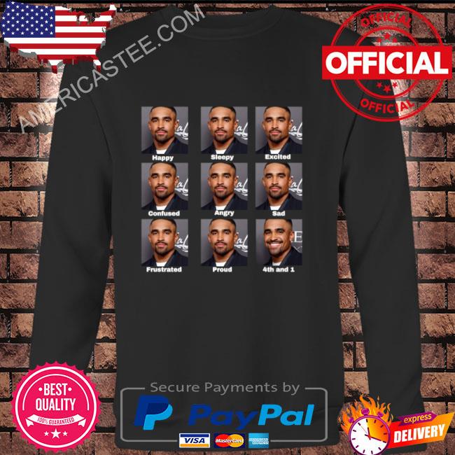 Jalen hurts 4th and 1 tush push football shirt