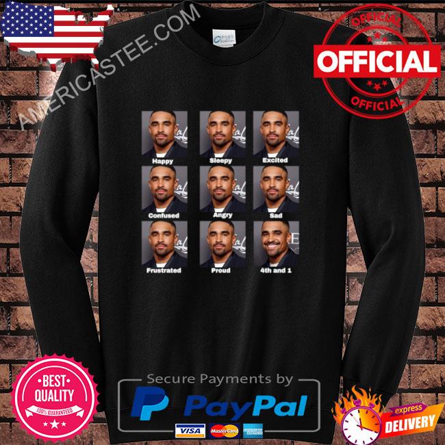 Jalen hurts 4th and 1 tush push football shirt