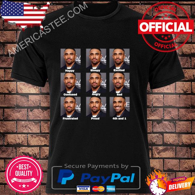 Jalen hurts 4th and 1 tush push football shirt