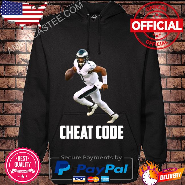 Jalen hurts cheat code philadelphia football fan shirt