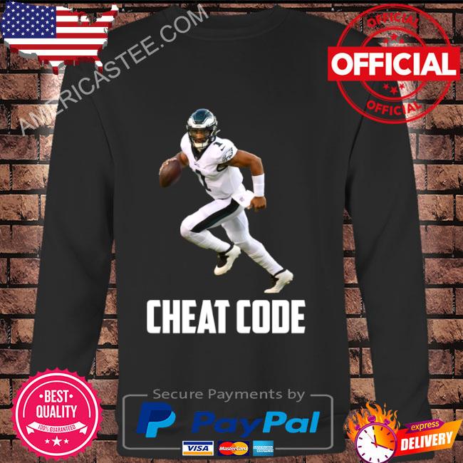 Jalen hurts cheat code philadelphia football fan shirt