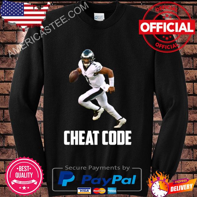 Jalen hurts cheat code philadelphia football fan shirt