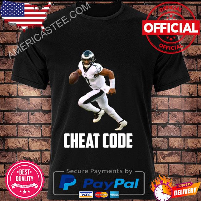 Jalen hurts cheat code philadelphia football fan shirt