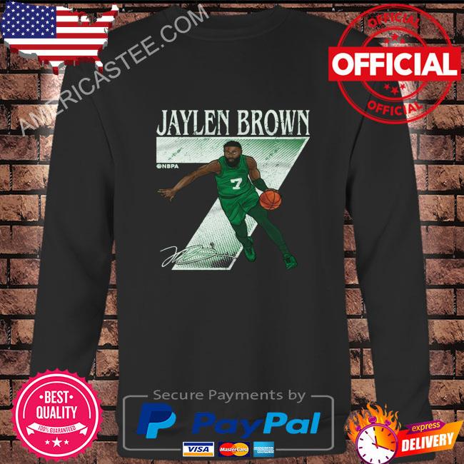 Jaylen brown boston number signature shirt