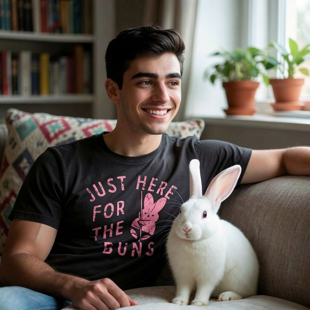 Just Here For The Buns Men's T Shirt