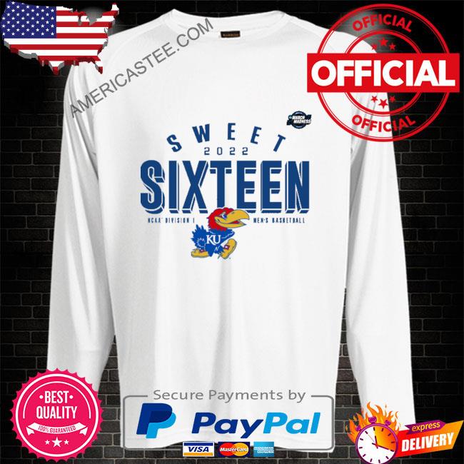 Kansas jayhawks 2023 ncaa basketball tournament march madness sweet sixteen jumpball shirt