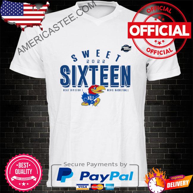 Kansas jayhawks 2023 ncaa basketball tournament march madness sweet sixteen jumpball shirt