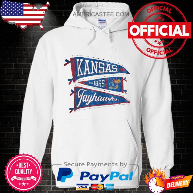 Kansas jayhawks pressbox women’s pennant stack shirt