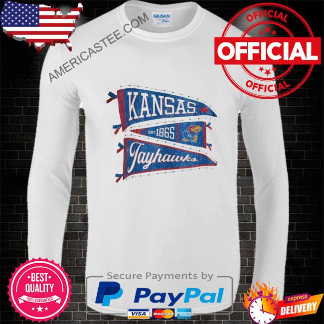 Kansas jayhawks pressbox women’s pennant stack shirt