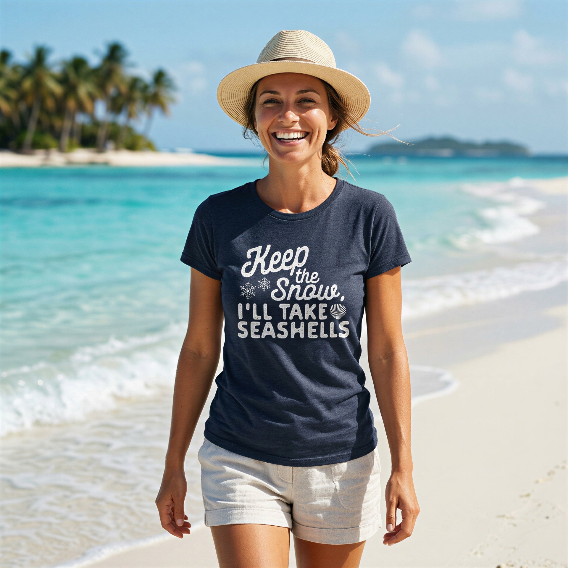 Keep The Snow, I'll Take The Seashells Women's T Shirt