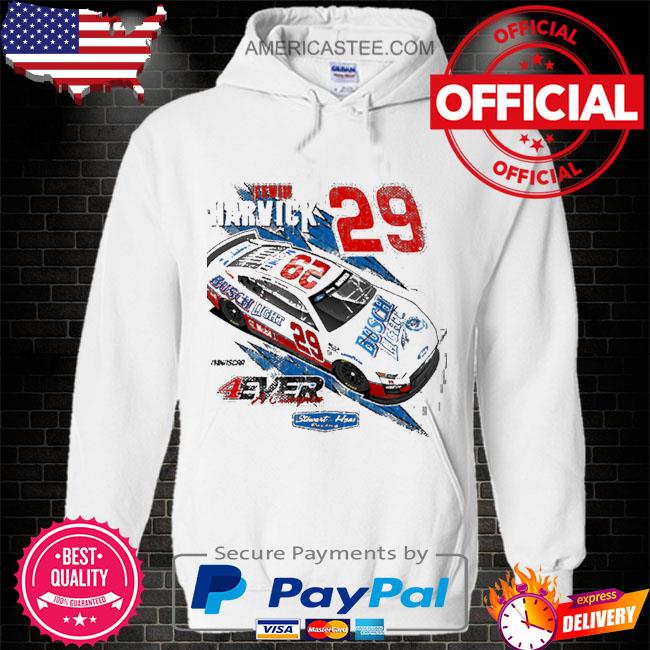 Kevin harvick stewart-haas racing team collection 2023 #29 busch light name & number shirt
