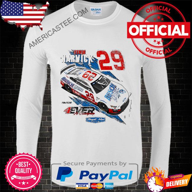 Kevin harvick stewart-haas racing team collection 2023 #29 busch light name & number shirt