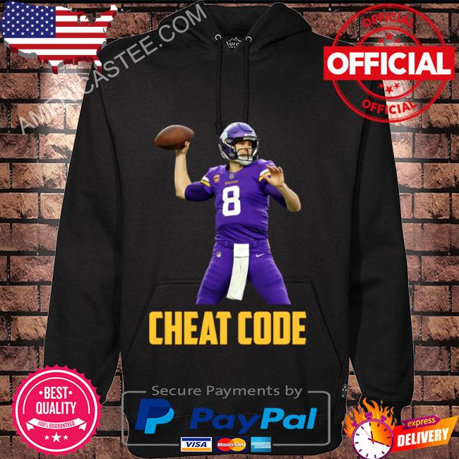 Kirk cousins cheat code minnesota football fan shirt