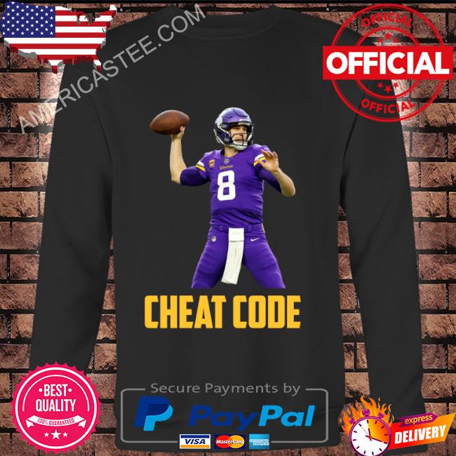 Kirk cousins cheat code minnesota football fan shirt