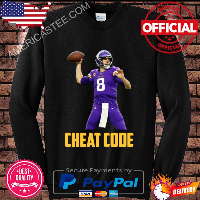 Kirk cousins cheat code minnesota football fan shirt