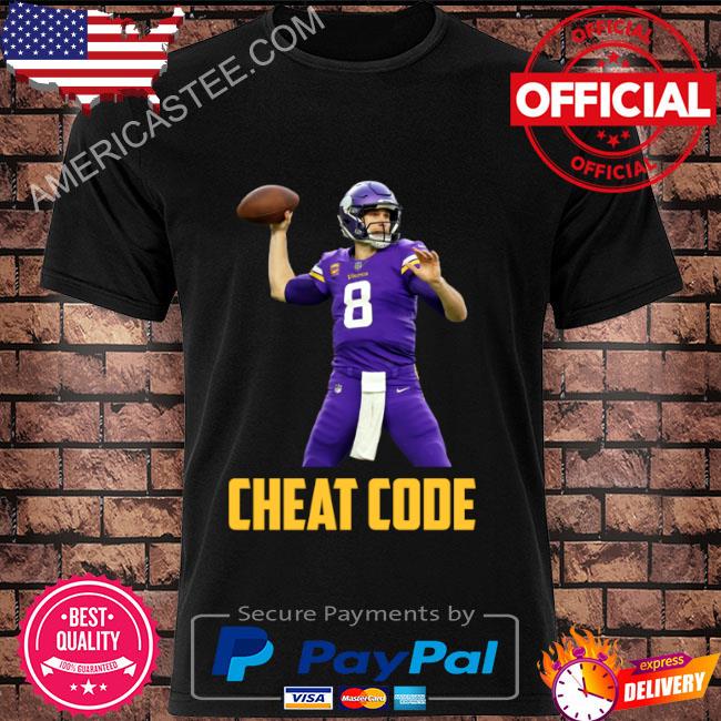 Kirk cousins cheat code minnesota football fan shirt