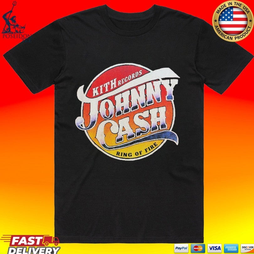 Kith Records For Johnny Cash Ring Of Fire T-shirt