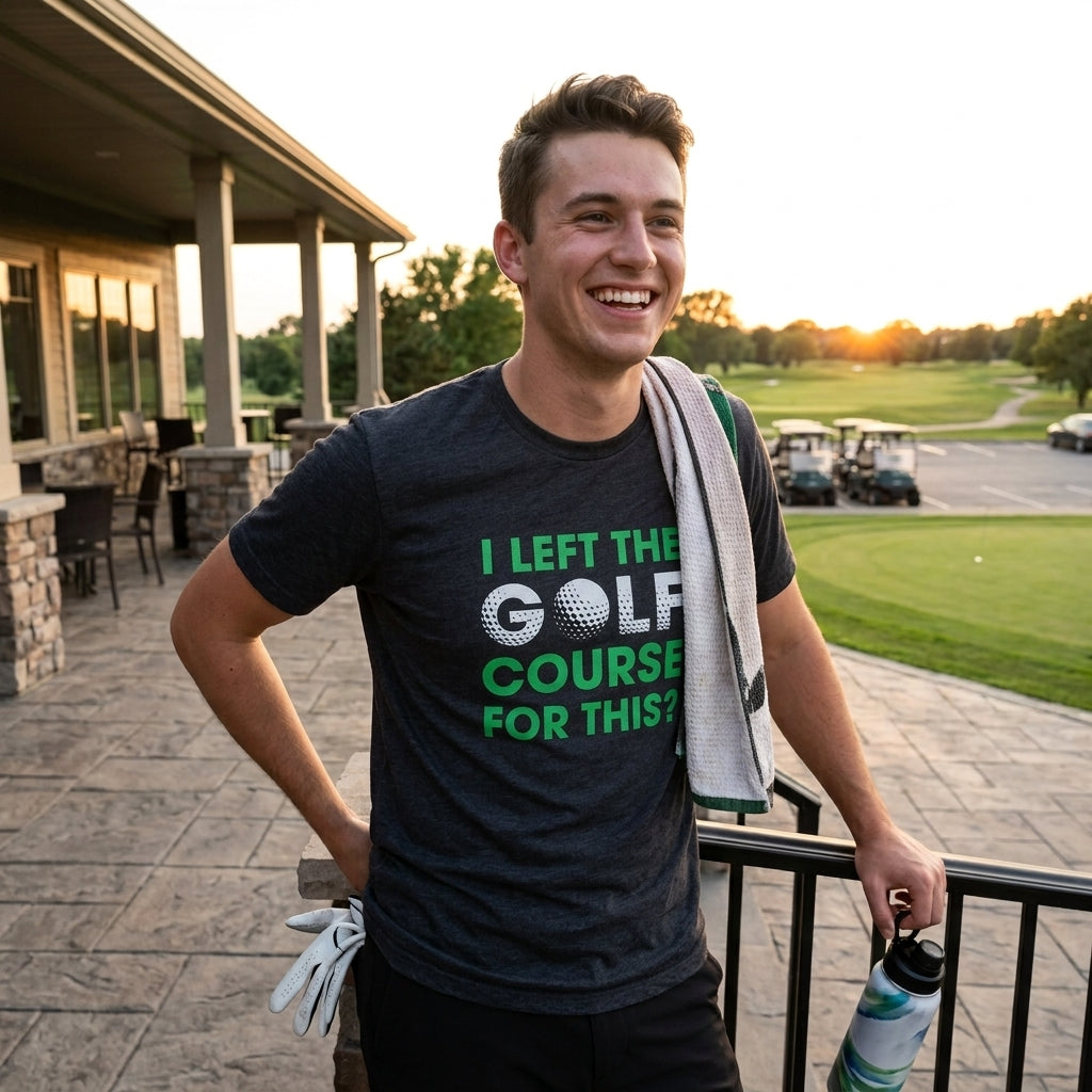I Left The Golf Course For This Men's T Shirt