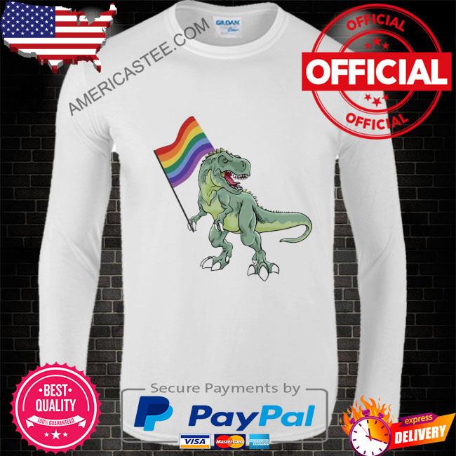 LGBTQ Dinosaur Rainbow Pride Month T-Shirt