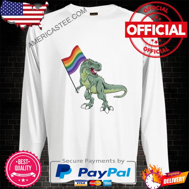 LGBTQ Dinosaur Rainbow Pride Month T-Shirt