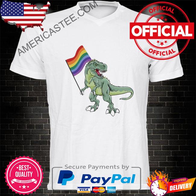 LGBTQ Dinosaur Rainbow Pride Month T-Shirt