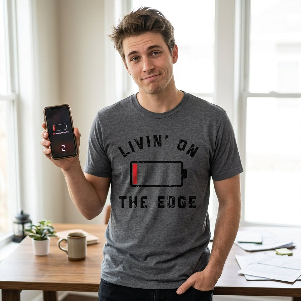 Livin On The Edge Men's T Shirt