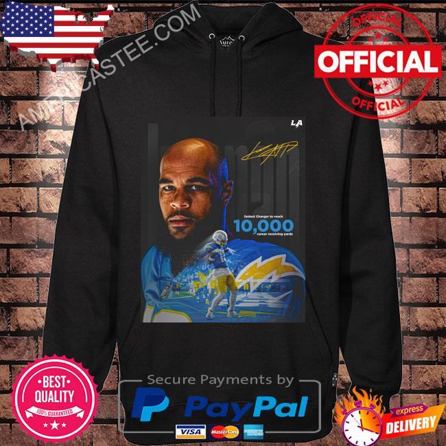 Los angeles chargers keenan allen fastest charger to reach 10000 career receiving yards shirt