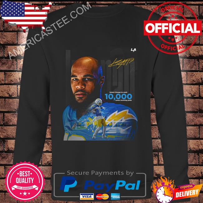 Los angeles chargers keenan allen fastest charger to reach 10000 career receiving yards shirt