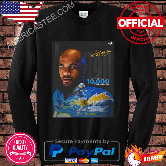 Los angeles chargers keenan allen fastest charger to reach 10000 career receiving yards shirt