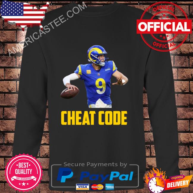 Matthew stafford cheat code los angeles football fan shirt