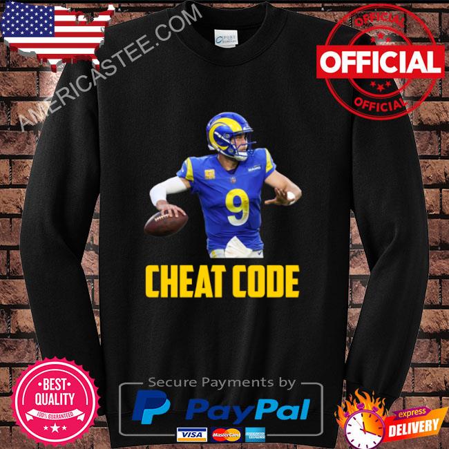 Matthew stafford cheat code los angeles football fan shirt