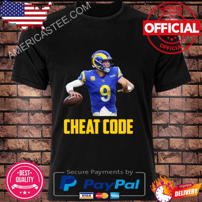 Matthew stafford cheat code los angeles football fan shirt
