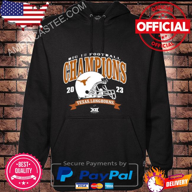 Men’s Blue 84 Gray Texas Longhorns 2023 Big 12 Football Conference Champions T-Shirt