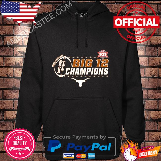 Men’s Blue 84 Orange Texas Longhorns 2023 Big 12 Football Conference Champions Locker Room T-Shirt