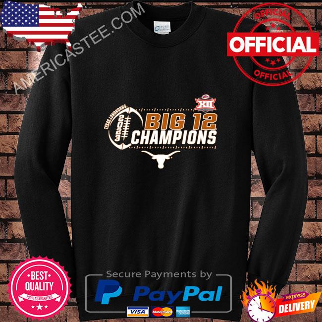 Men’s Blue 84 Orange Texas Longhorns 2023 Big 12 Football Conference Champions Locker Room T-Shirt