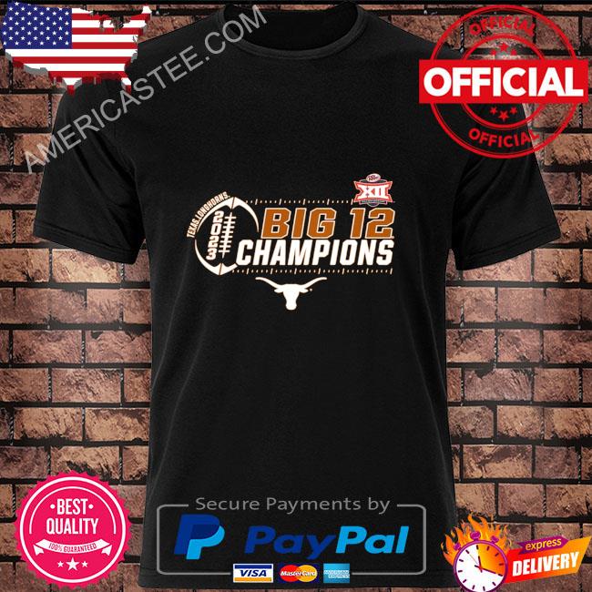 Men’s Blue 84 Orange Texas Longhorns 2023 Big 12 Football Conference Champions Locker Room T-Shirt