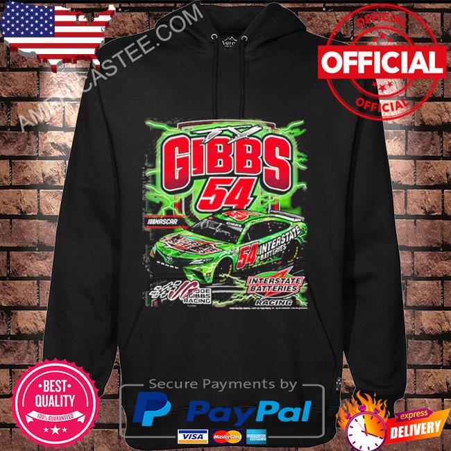 Men’s Ty Gibbs Joe Gibbs Racing Team Collection Charcoal Interstate Batteries Car T-Shirt