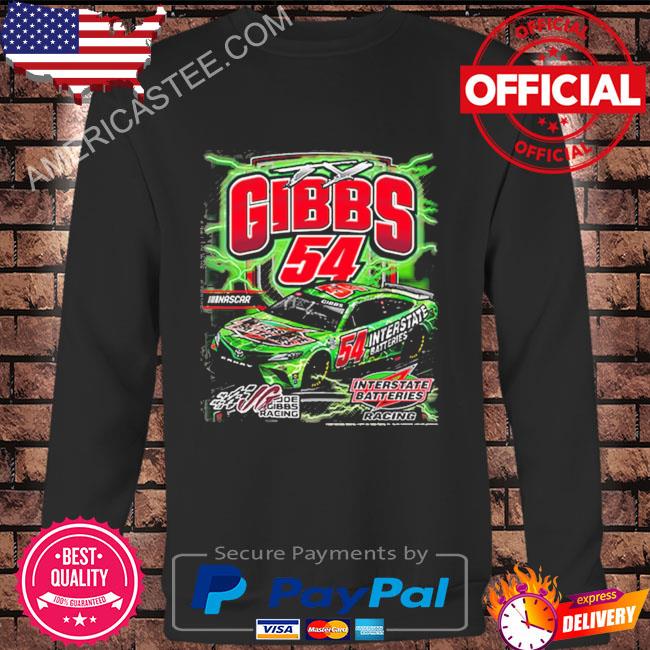 Men’s Ty Gibbs Joe Gibbs Racing Team Collection Charcoal Interstate Batteries Car T-Shirt