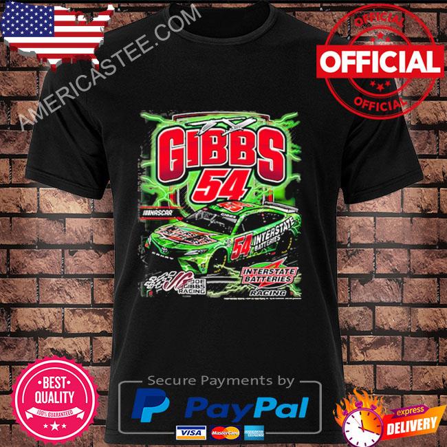 Men’s Ty Gibbs Joe Gibbs Racing Team Collection Charcoal Interstate Batteries Car T-Shirt
